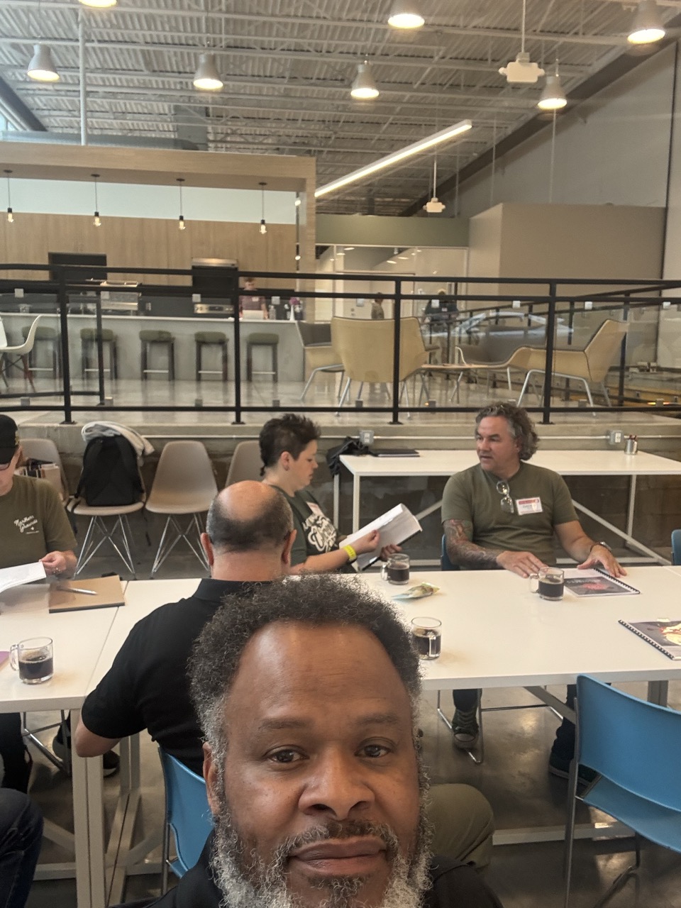 Leo at coffee roasting seminar